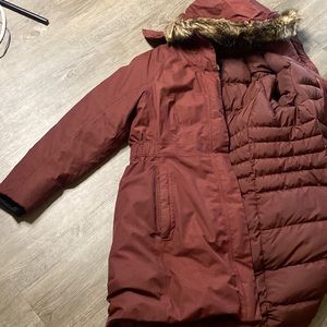Maroon NorthFace Long Coat
